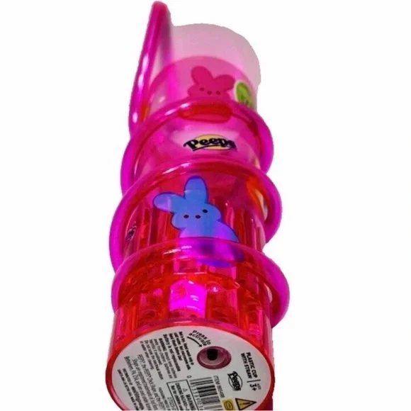 PINK Easter Peeps BUNDLE - Peeps LightUp Cup AND Peeps Bunny Fiber Optic Wand - Picture 5 of 8